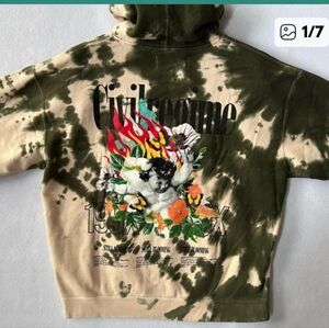 Civil Regime Green Tie-Dye Hoodie